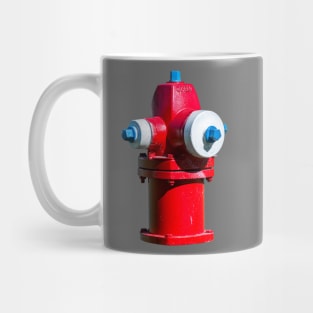 Red White and Blue Waterous Fire Hydrant Mug